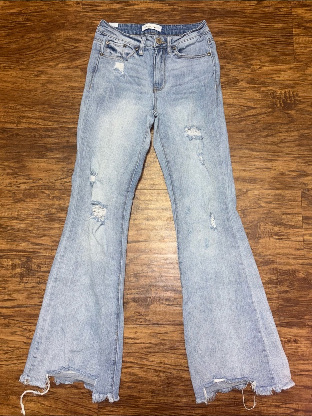 Almost Famous Mid Rise Flare Jeans Size 3